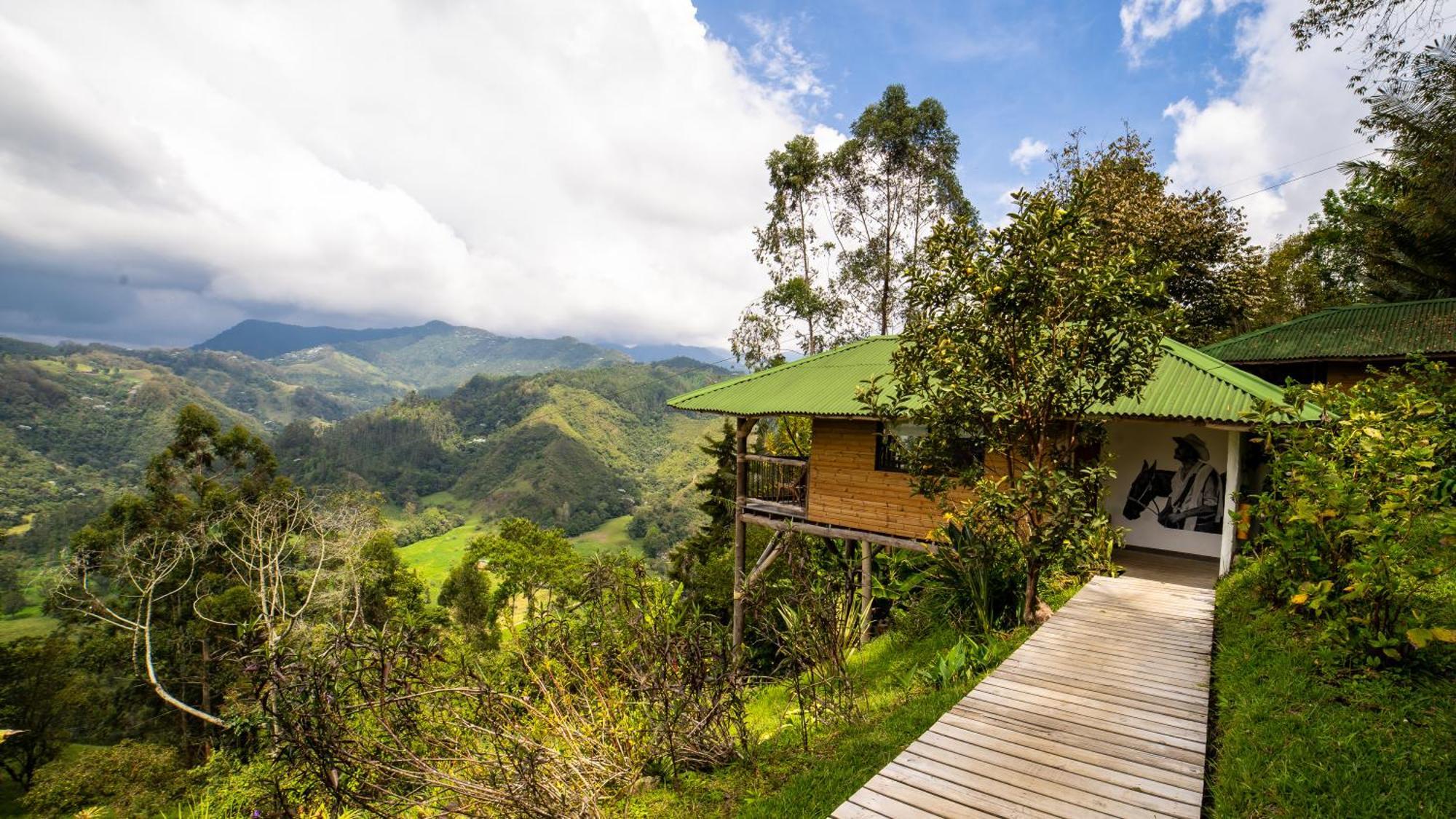 Hotel Kawa Mountain Retreat Salento Kültér fotó Treehouse at the Finca San Isidro